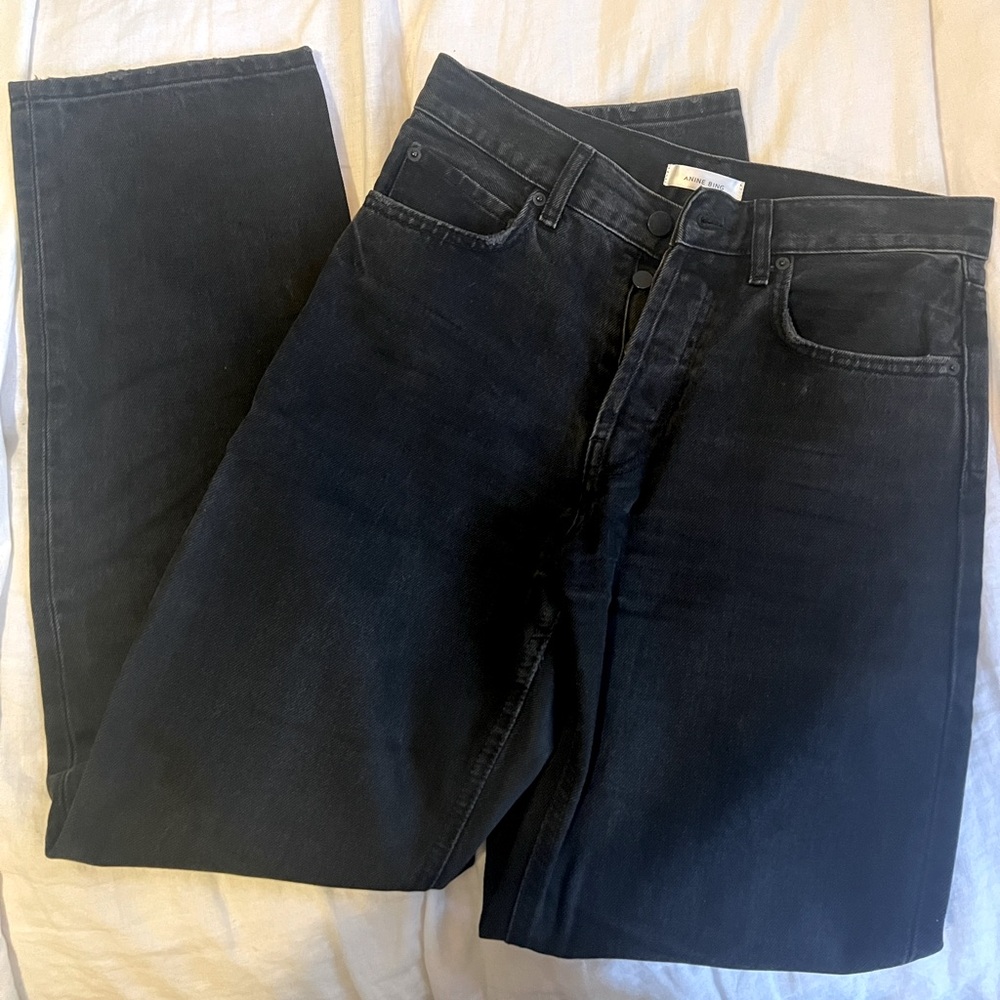 Anine Bing Black Jeans Size 26